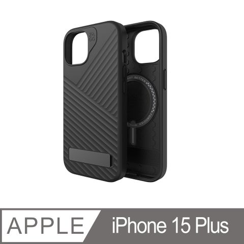 ZAGG iPhone 15 Plus 迪納利支架磁吸款-石墨烯防摔保護殼 黑色