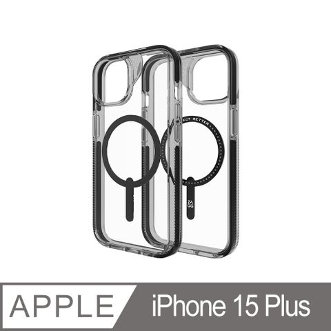 ZAGG iPhone 15 Plus 聖塔克魯茲磁吸款-石墨烯防摔保護殼 黑色