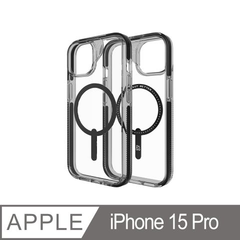 ZAGG iPhone 15 Pro 聖塔克魯茲磁吸款-石墨烯防摔保護殼 黑色