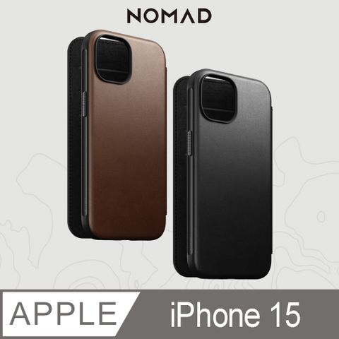 NOMAD 美國 嚴選Classic皮革保護套-iPhone 15 (6.1)