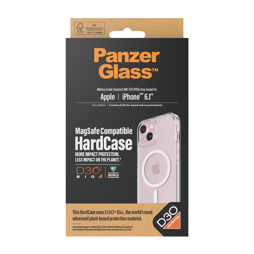 PanzerGlass  iPhone 15 6.1吋 HardCase 能量吸收材料D3O磁吸漾透防摔殼