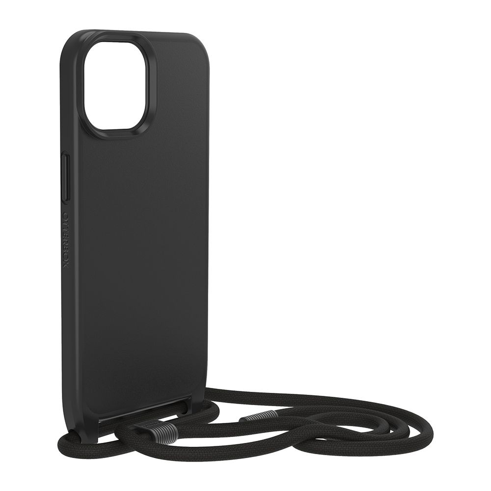 OTTERBOX   iPhone 15 6.1吋 ReactNecklace 簡約掛繩輕透防摔殼(黑)