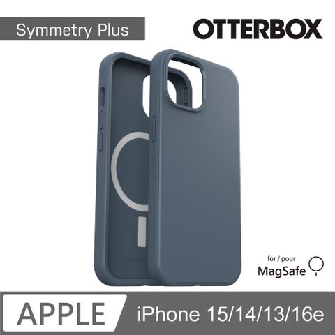 OTTERBOX   iPhone 15/14/13/16e 6.1吋 Symmetry Plus 炫彩幾何保護殼-藍(支援MagSafe)