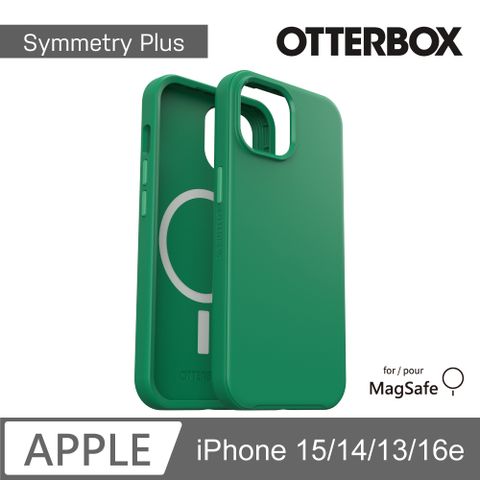 OTTERBOX   iPhone 15/14/13/16e 6.1吋 Symmetry Plus 炫彩幾何保護殼-綠(支援MagSafe)