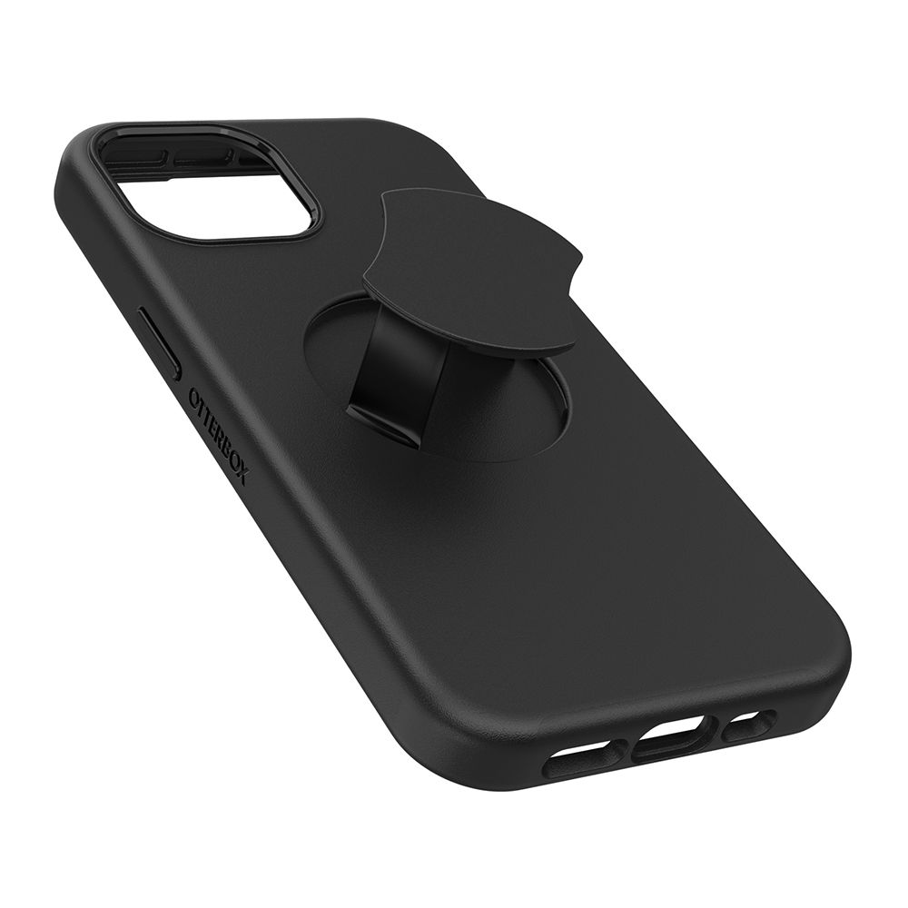 OTTERBOX   iPhone 15 6.1吋 OtterGrip Symmetry 炫彩幾何保護殼-黑(支援MagSafe)