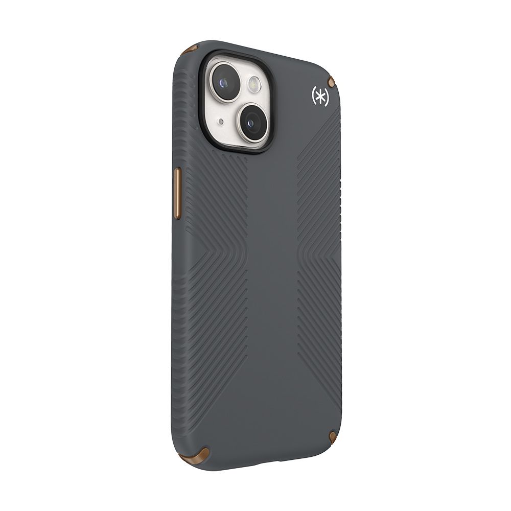 Speck  iPhone 15 (6.1吋) Presidio2 Grip 防手滑防摔殼-炭灰色