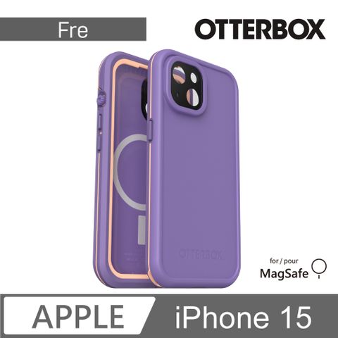 OTTERBOX LifeProof iPhone 15 6.1吋 Fre 全方位防水/雪/震/泥 保護殼-紫(支援MagSafe)