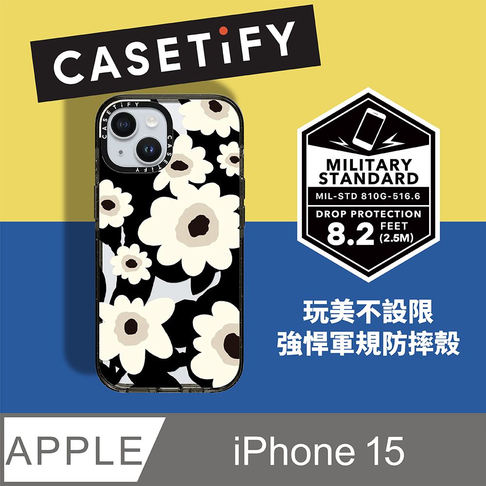 Casetify  iPhone 15 耐衝擊保護殼-罌粟花