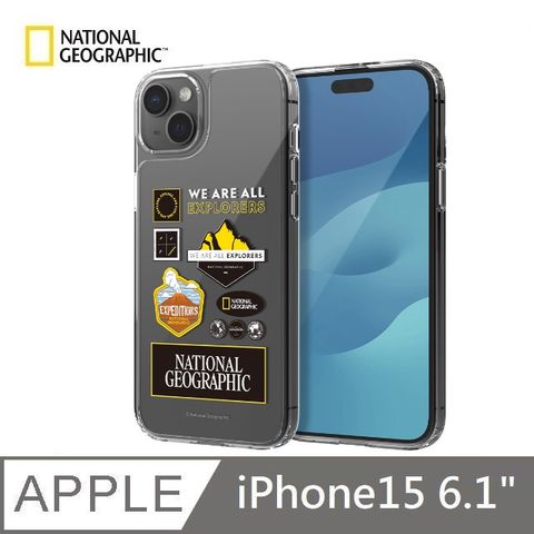 National Geographic 國家地理 Wappen Clear Case 透明防撞手機殼 適用 iPhone 15 - 遠征/探險