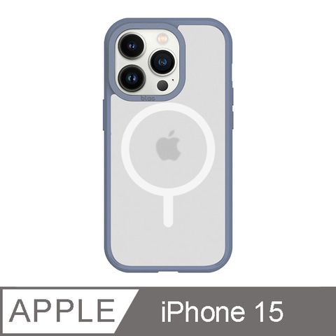 TOYSELECT 拓伊生活 iPhone 15 6.1吋 BLAC Aurora極光霧透 MagSafe iPhone手機殼 霧藍紫