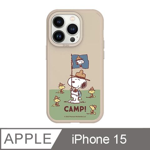 TOYSELECT 拓伊生活 iPhone 15 6.1吋 SNOOPY史努比 CAMP峽谷強悍MagSafe iPhone手機殼