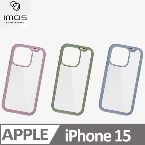 imos case iPhone 15 美國軍規認證雙料防震保護殼 彩框