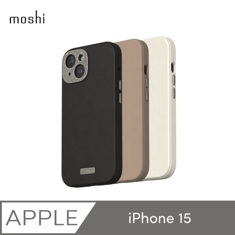 Moshi 摩仕 iPhone 15 Napa 皮革保護殼 (MagSafe)