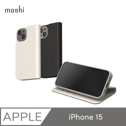 Moshi 摩仕 iPhone 15 Overture 磁吸可拆式卡套型皮套 (MagSafe)