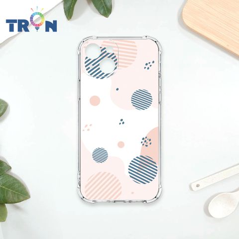 TRON IPhone 15 和風圓點棉球系列 四角防摔殼 手機殼