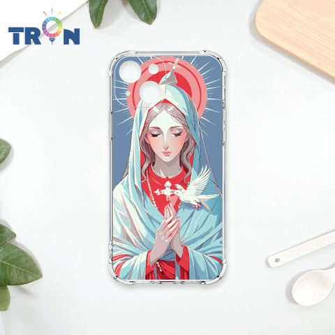 TRON IPhone 15 聖母水彩 四角防摔殼 手機殼