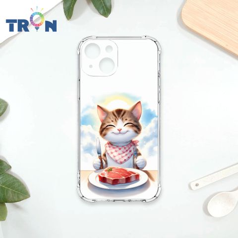 TRON IPhone 15 貓咪美食評鑑家 四角防摔殼 手機殼