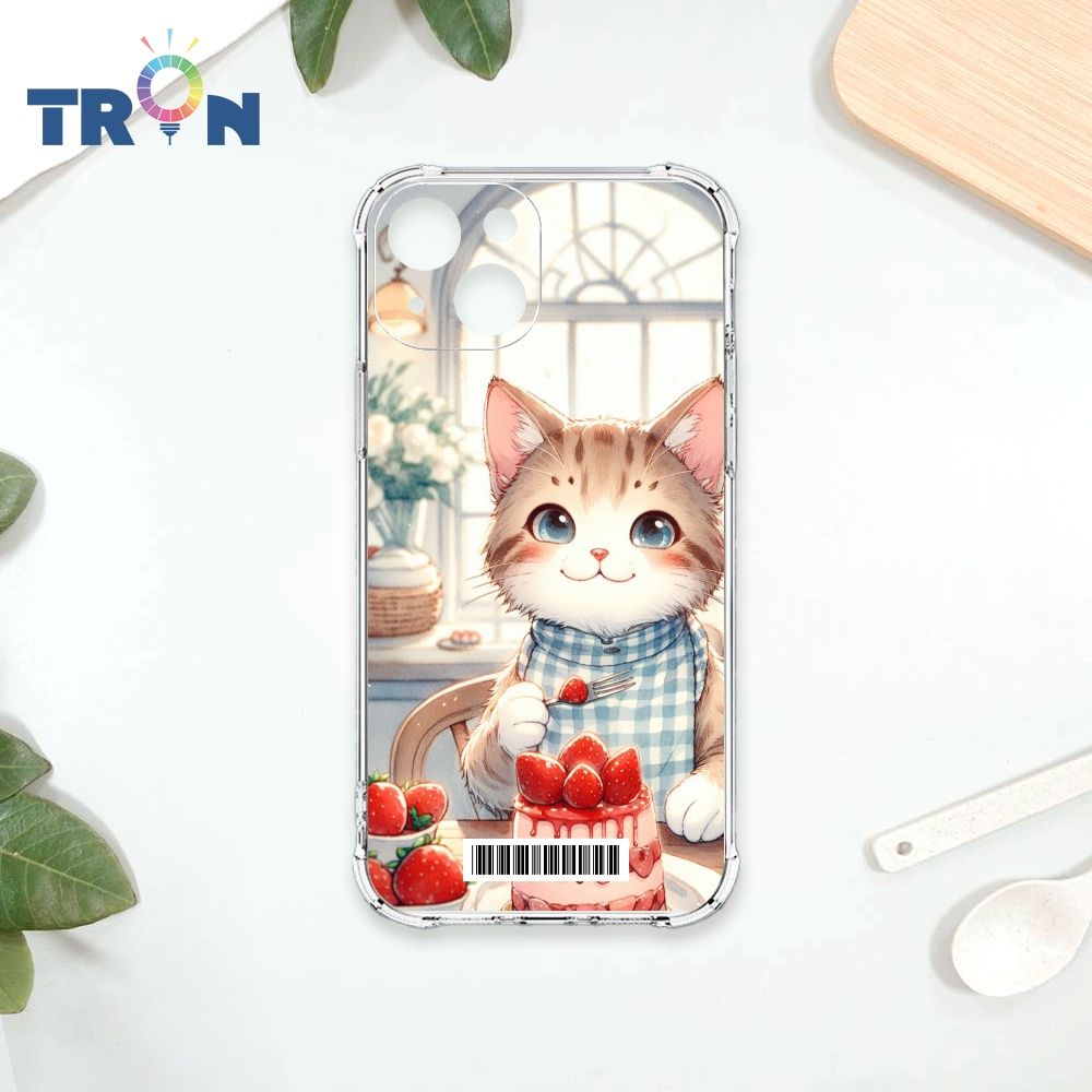  TRON IPhone 15 貓咪美食評鑑家  載具 四角防摔殼 手機殼