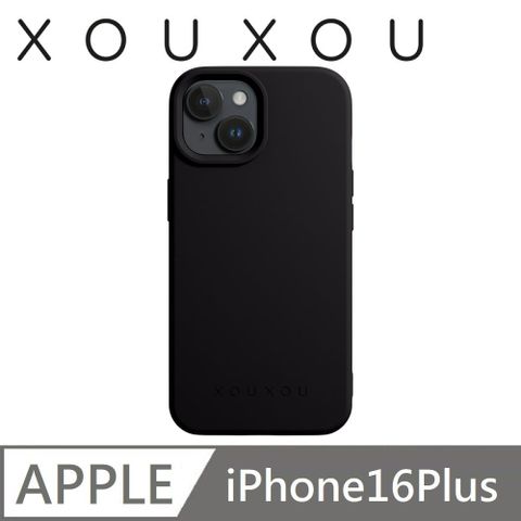 XOUXOU FARBE掛繩手機殼MagSafe IP16 Plus-黑色