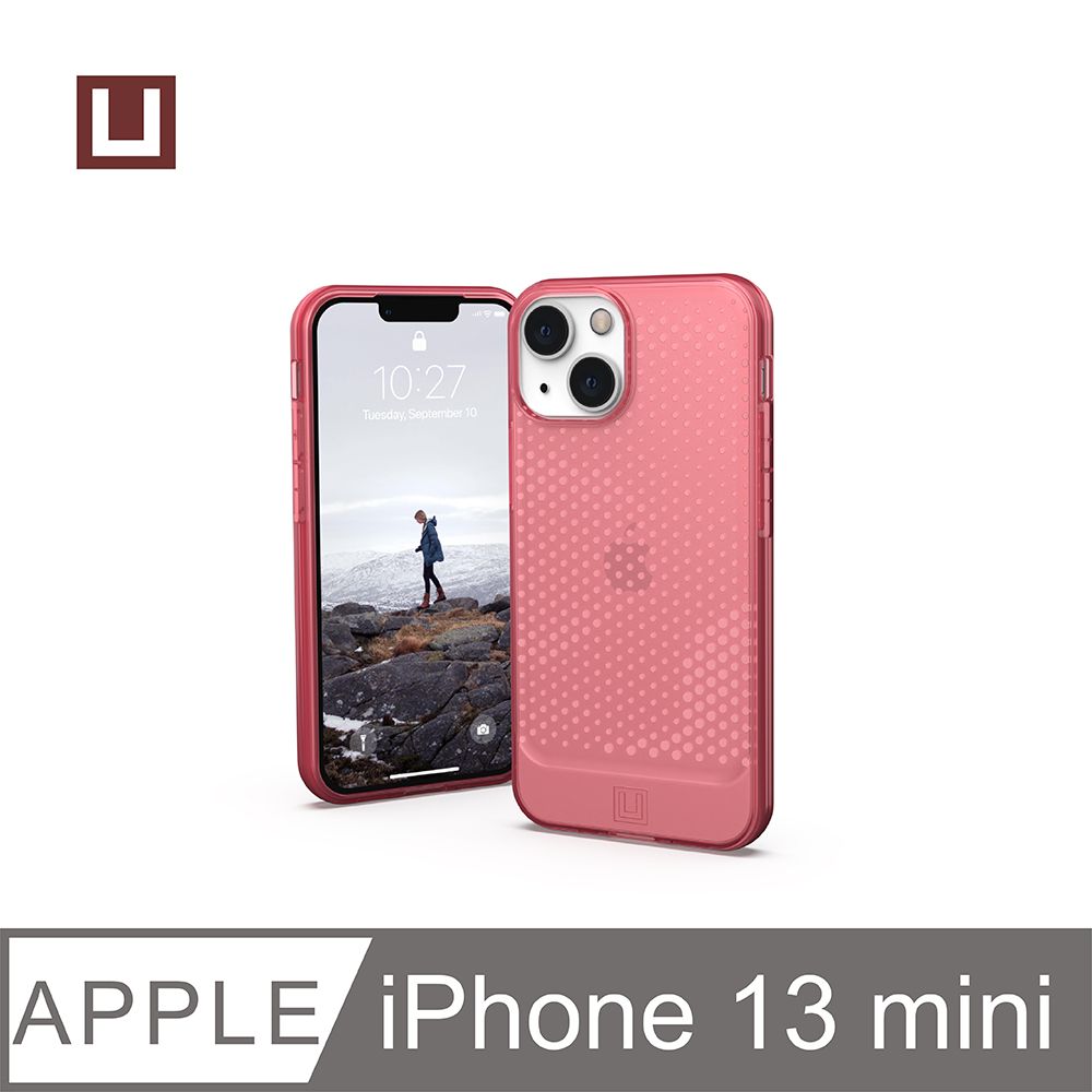 UAG [U] iPhone 13 mini 耐衝擊保護殼-亮透紅