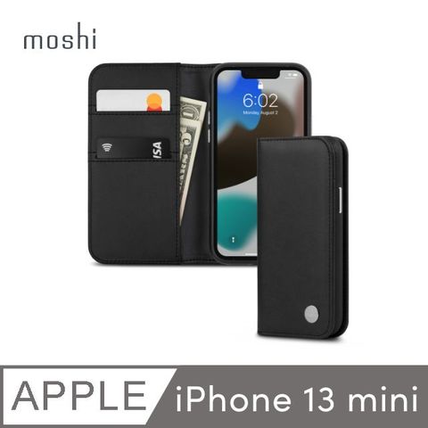 【moshi】iPhone 13 mini Overture 磁吸可拆式卡夾型皮套