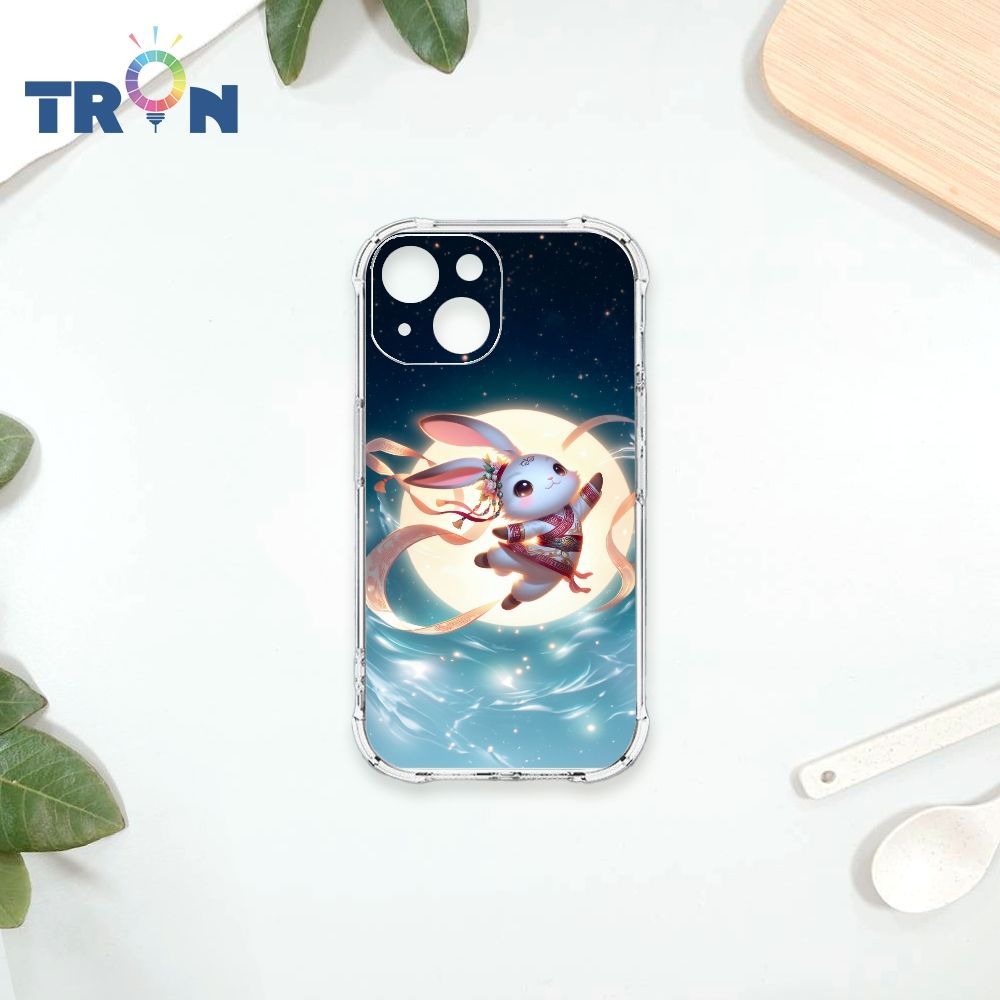  TRON IPhone 13 MINI 古風月亮兔子 四角防摔殼 手機殼