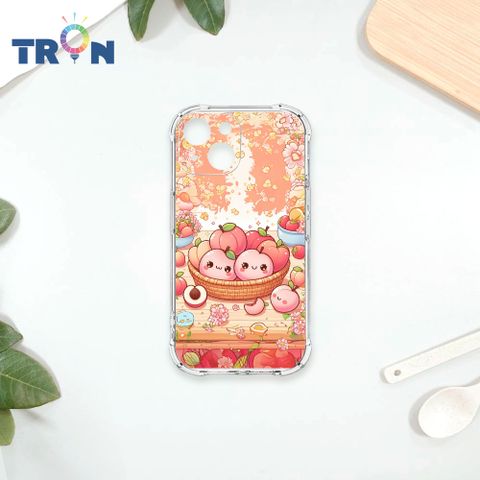 TRON IPhone 13 MINI 2顆快樂的水蜜桃 四角防摔殼 手機殼