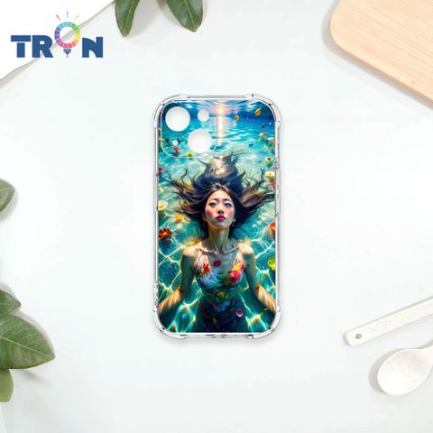 TRON IPhone 13 MINI 花海中游泳的少女 四角防摔殼 手機殼