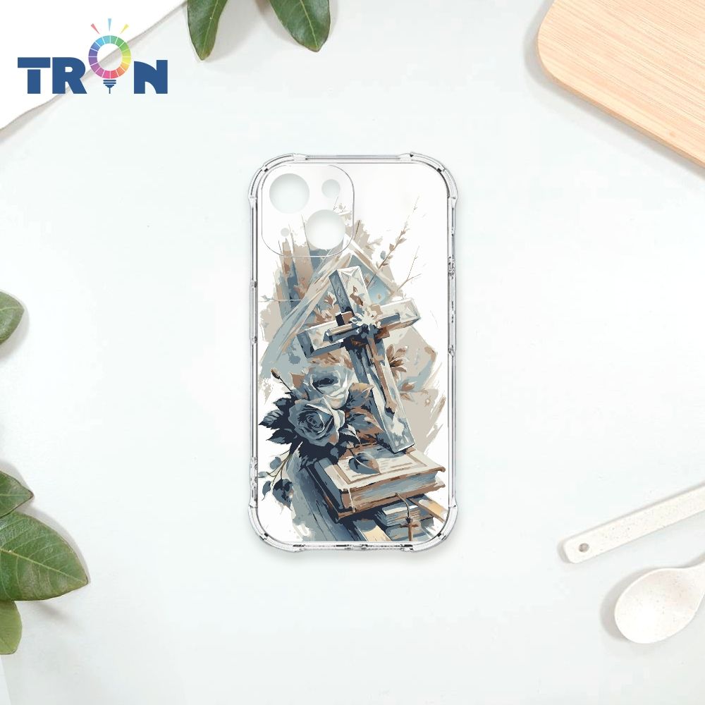  TRON IPhone 13 MINI 十字架水彩 四角防摔殼 手機殼