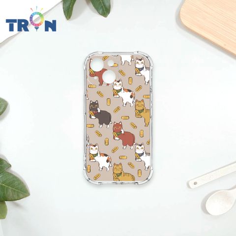 TRON IPhone 13 MINI 俄羅斯方塊招財貓-S型階梯 四角防摔殼 手機殼