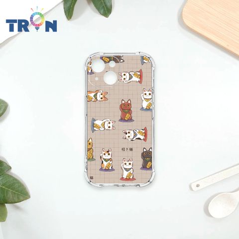 TRON IPhone 13 MINI 俄羅斯方塊招財貓經典集合 四角防摔殼 手機殼
