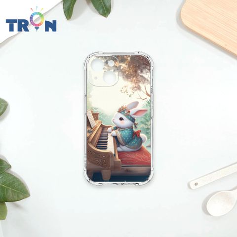 TRON IPhone 13 MINI 彈鋼琴的古風兔子 四角防摔殼 手機殼