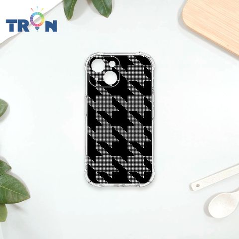 TRON IPhone 13 MINI 幾何圓點千鳥紋 四角防摔殼 手機殼