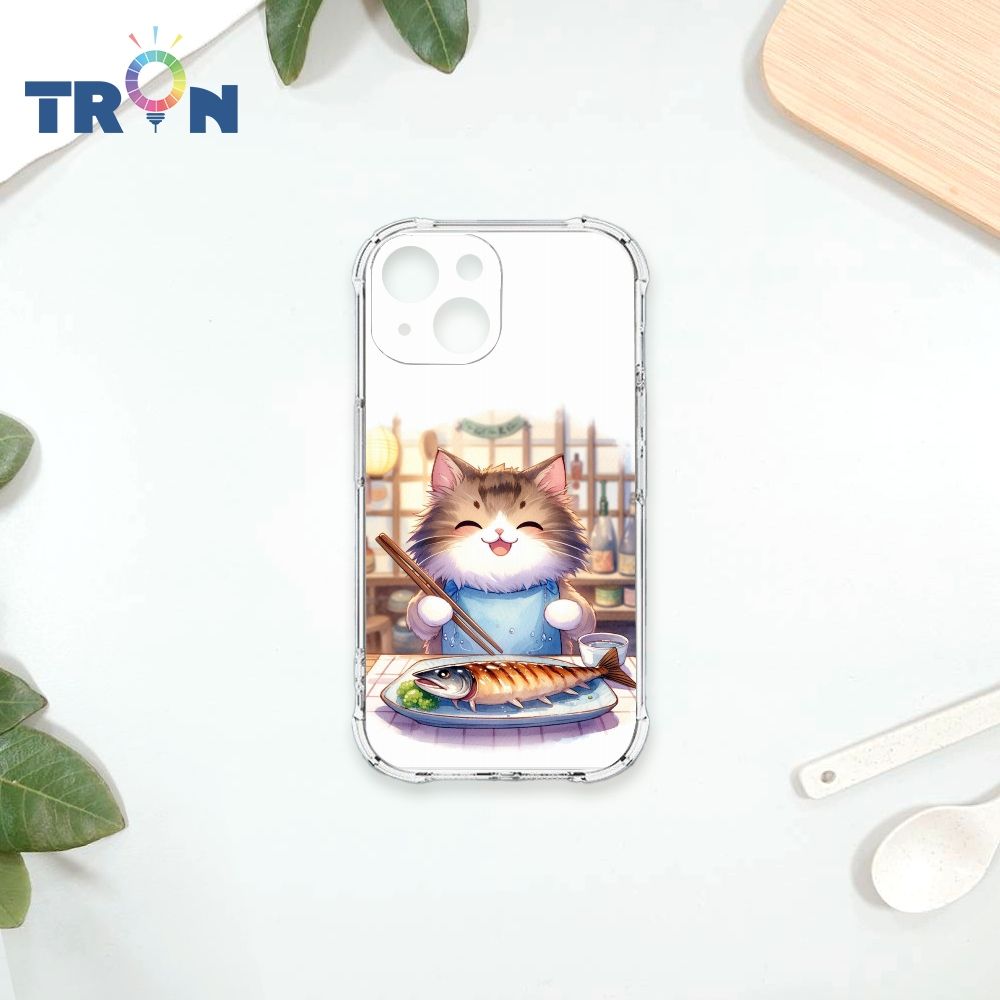  TRON IPhone 13 MINI 貓咪美食評鑑家 四角防摔殼 手機殼