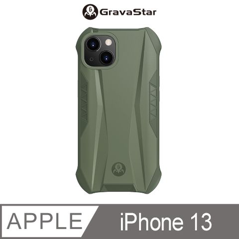 GRAVASTAR強殖裝甲防摔殼 iPhone 13 (6.1吋)軍規綠