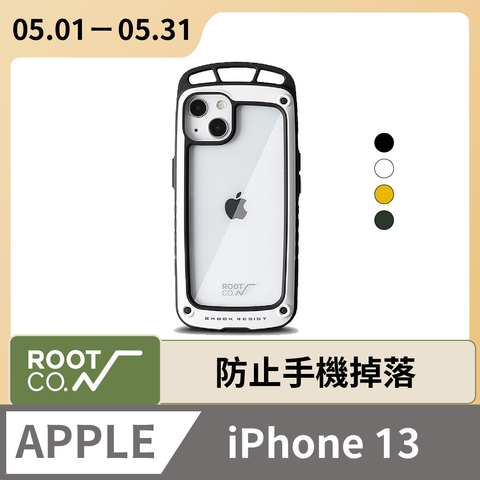 日本 ROOT CO. iPhone 13 透明背板上掛勾防摔手機殼 - 共四色