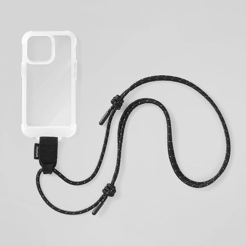 輕薄、透色、軍規防摔bitplay Wander Case 隨行手機殼 霧黑組 (含撞色風格掛繩 耀黑） - iPhone 13