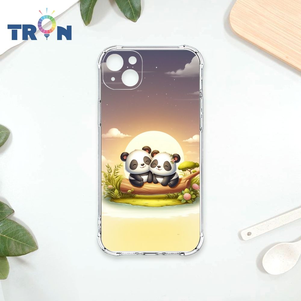  TRON IPhone 13 可愛萌熊貓 四角防摔殼 手機殼