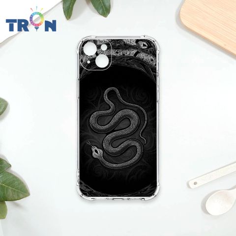 TRON IPhone 13 黑白蛇圖騰 四角防摔殼 手機殼