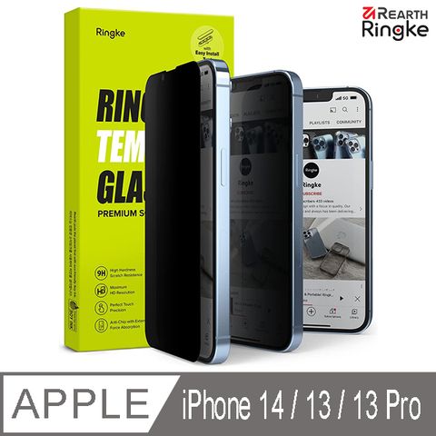 Ringke ｜iPhone 14 / 13 / 13 Pro [Privacy Tempered Glass] 防窺鋼化玻璃螢幕保護貼