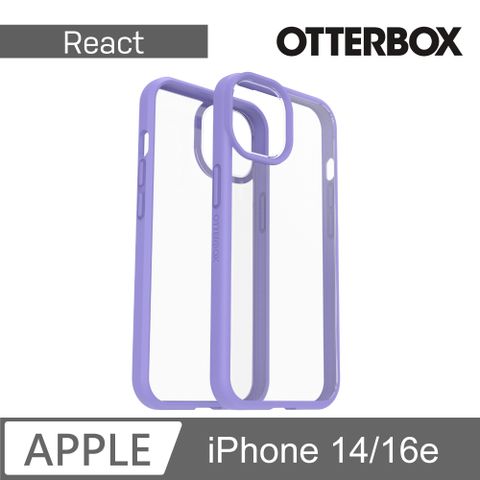 OTTERBOX  iPhone 14/16e React輕透防摔殼-紫