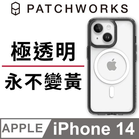 Patchworks 美國  佩奇沃克 iPhone 14 Lumina 流明光影抗衝擊保護殼MagSafe版 - 極透黑