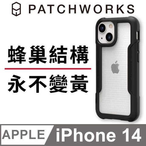 Patchworks 美國  佩奇沃克 iPhone 14 Solid 強化抗衝擊保護殼 - 黑