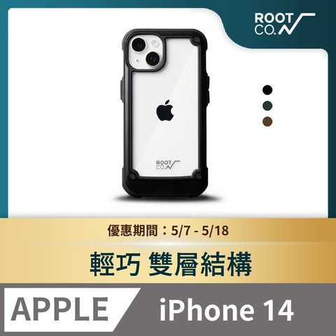 ROOT CO. 日本 iPhone 14 透明背板防摔手機殼 - 共三色