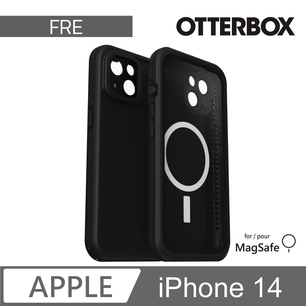 OTTERBOX  LifeProof iPhone 14 全方位防水/雪/震/泥 保護殼-Fre(黑) 支援MagSafe