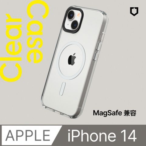 RHINOSHIELD 犀牛盾 iPhone 14/13 共用 (6.1吋) Clear(MagSafe 兼容)超強磁吸透明防摔手機殼(抗黃終身保固)