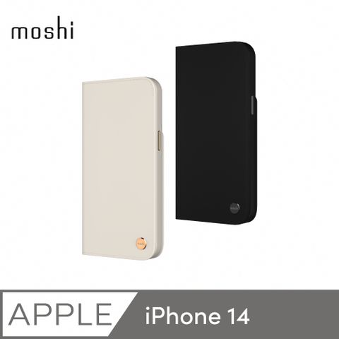 Moshi 摩仕 iPhone 14 Overture 磁吸可拆式卡夾型皮套 (MagSafe)