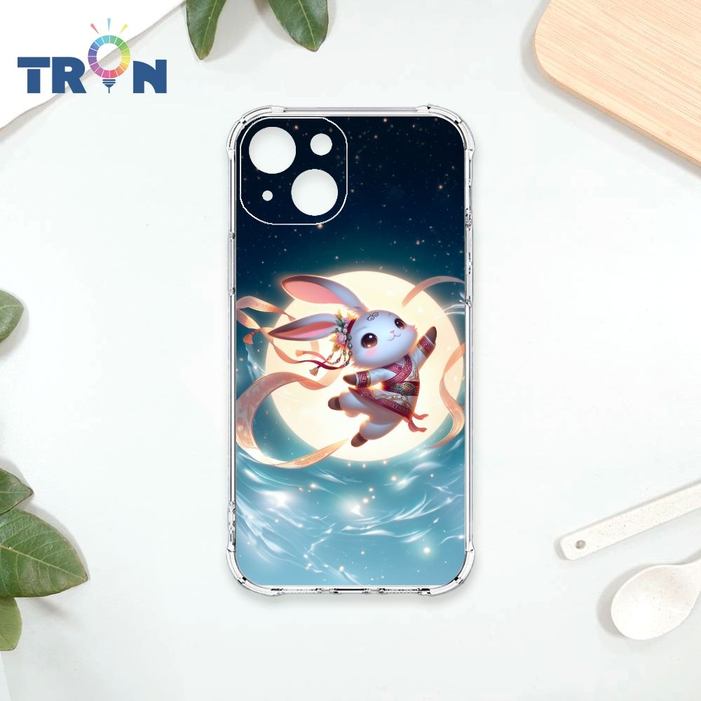  TRON IPhone 14 古風月亮兔子 四角防摔殼 手機殼