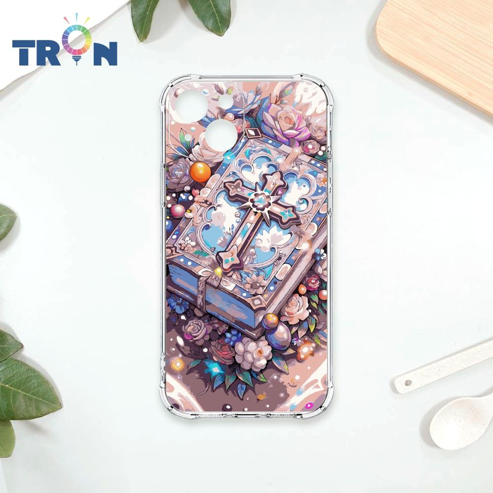  TRON IPhone 14 十字架華麗金光閃閃 四角防摔殼 手機殼