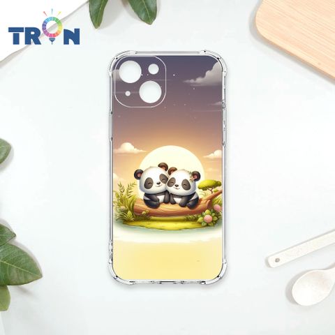 TRON IPhone 14 可愛萌熊貓 四角防摔殼 手機殼